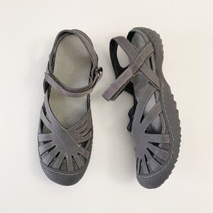 JSport by Jambu Gray “Poppy” Walking Hiking Sandals ~ 11